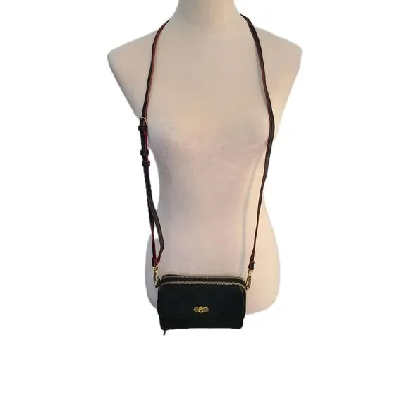 Vera Bradley On The Square Wristlet 2.0 Rosewood Black Floral 3-in-1 Crossbody - Picture 2 of 11